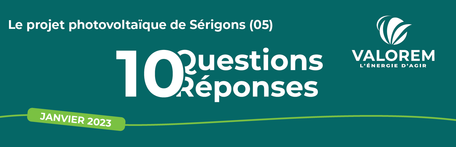 10 questions / réponses sur le projet solaire de Sérigons